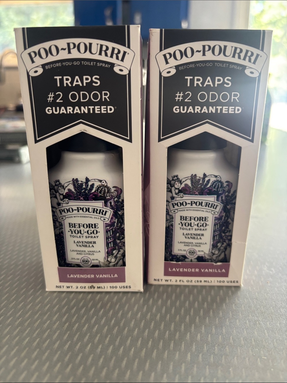 POO~Pourri Lavender Vanilla Before-You-Go Toilet Spray - Lavender/White lot 2